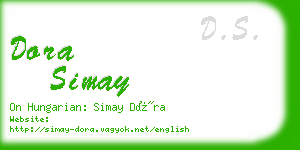 dora simay business card